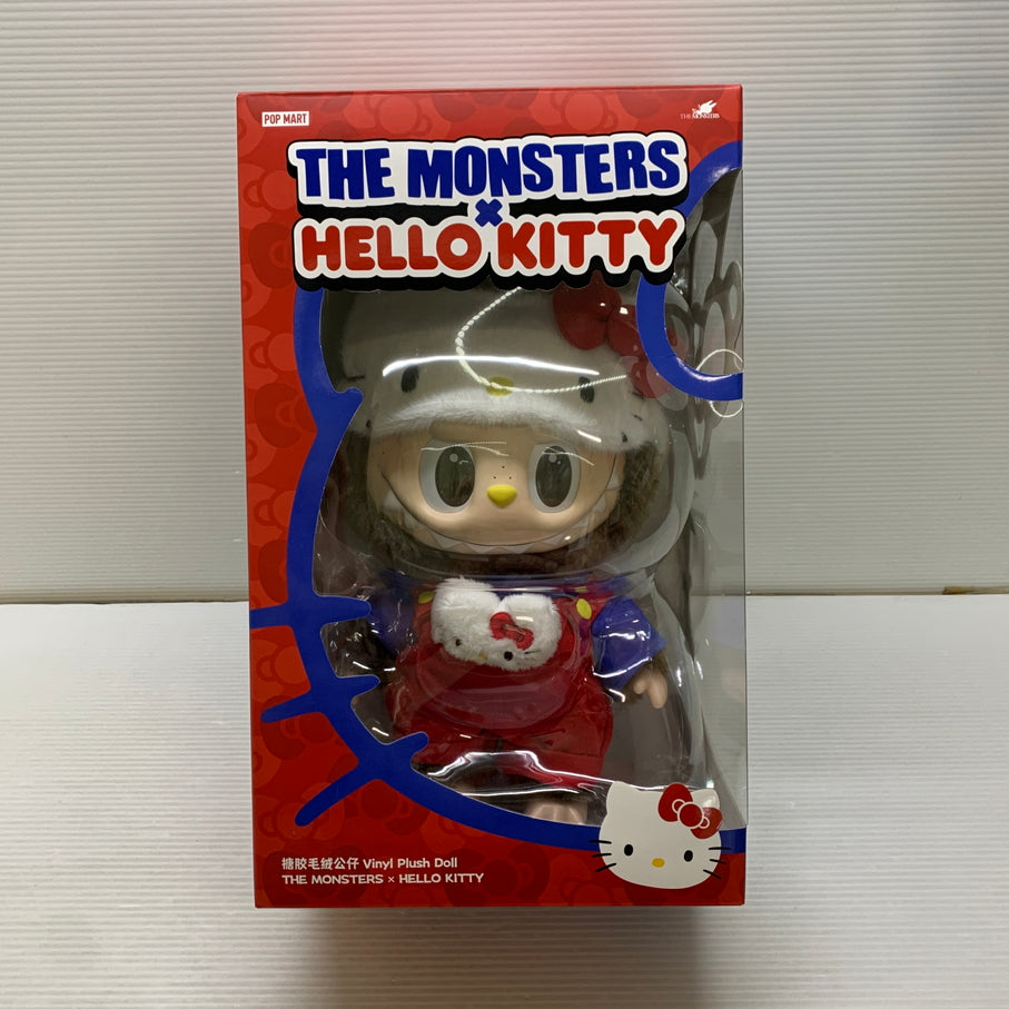 【中古品】 POP MART THE MONSTERS (Labubu) x HELLO KITTY - Vinyl Plush Doll ラブブ ハローキティ ぬいぐるみ 039-260703-em-15-min 万代Net店