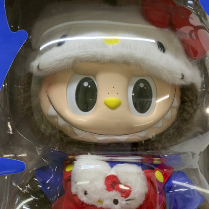 【中古品】 POP MART THE MONSTERS (Labubu) x HELLO KITTY - Vinyl Plush Doll ラブブ ハローキティ ぬいぐるみ 039-260703-em-15-min 万代Net店