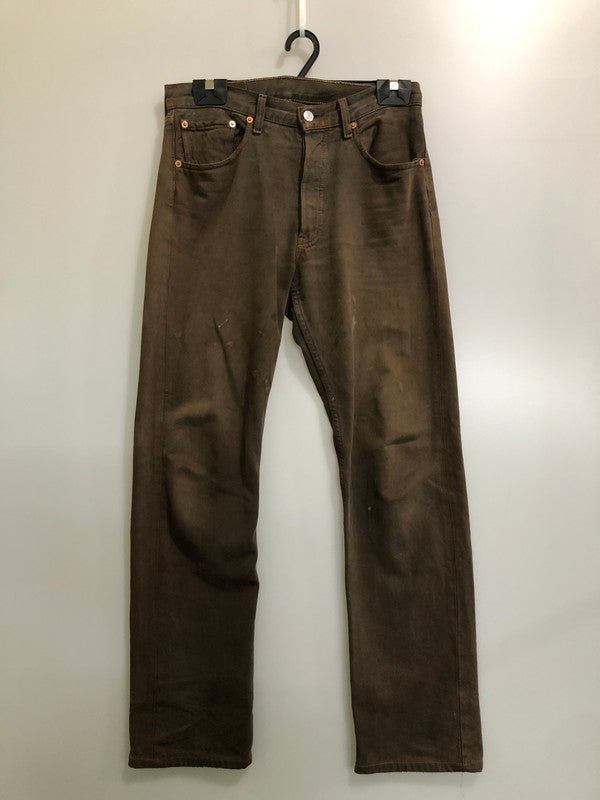 【現状渡し品】【メンズ】 LEVI'S リーバイス 501-0128 501 DENIM PANT デニムパンツ ボトムス 157-260520-AS-15-min サイズ：W31L34 カラー：ブラウン 万代Net店