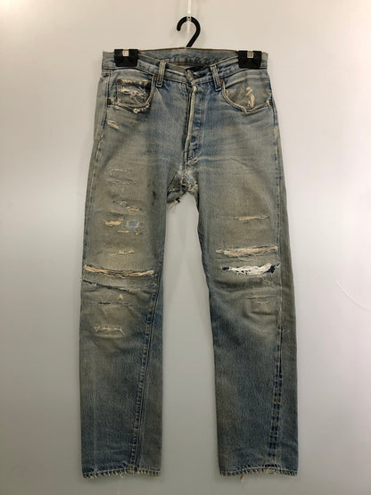 【ジャンク品】【メンズ】 LEVI'S リーバイス 66後期 501 DENIM PANT リーバイス デニムパンツ ジーンズ メンズ ボトムス 157-260520-KS-04-min サイズ：W30 L34 カラー：ライトブルー 万代Net店