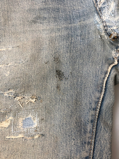 【ジャンク品】【メンズ】 LEVI'S リーバイス 66後期 501 DENIM PANT リーバイス デニムパンツ ジーンズ メンズ ボトムス 157-260520-KS-04-min サイズ：W30 L34 カラー：ライトブルー 万代Net店
