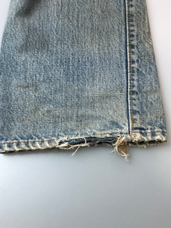【ジャンク品】【メンズ】 LEVI'S リーバイス 66後期 501 DENIM PANT リーバイス デニムパンツ ジーンズ メンズ ボトムス 157-260520-KS-04-min サイズ：W30 L34 カラー：ライトブルー 万代Net店