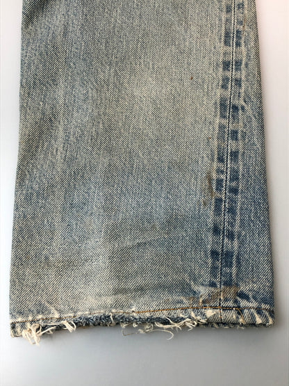【ジャンク品】【メンズ】 LEVI'S リーバイス 66後期 501 DENIM PANT リーバイス デニムパンツ ジーンズ メンズ ボトムス 157-260520-KS-04-min サイズ：W30 L34 カラー：ライトブルー 万代Net店