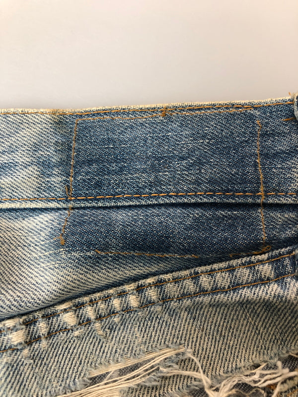 【ジャンク品】【メンズ】 LEVI'S リーバイス 66後期 501 DENIM PANT リーバイス デニムパンツ ジーンズ メンズ ボトムス 157-260520-KS-04-min サイズ：W30 L34 カラー：ライトブルー 万代Net店