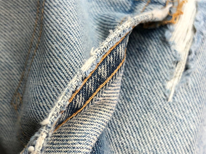 【ジャンク品】【メンズ】 LEVI'S リーバイス 66後期 501 DENIM PANT リーバイス デニムパンツ ジーンズ メンズ ボトムス 157-260520-KS-04-min サイズ：W30 L34 カラー：ライトブルー 万代Net店