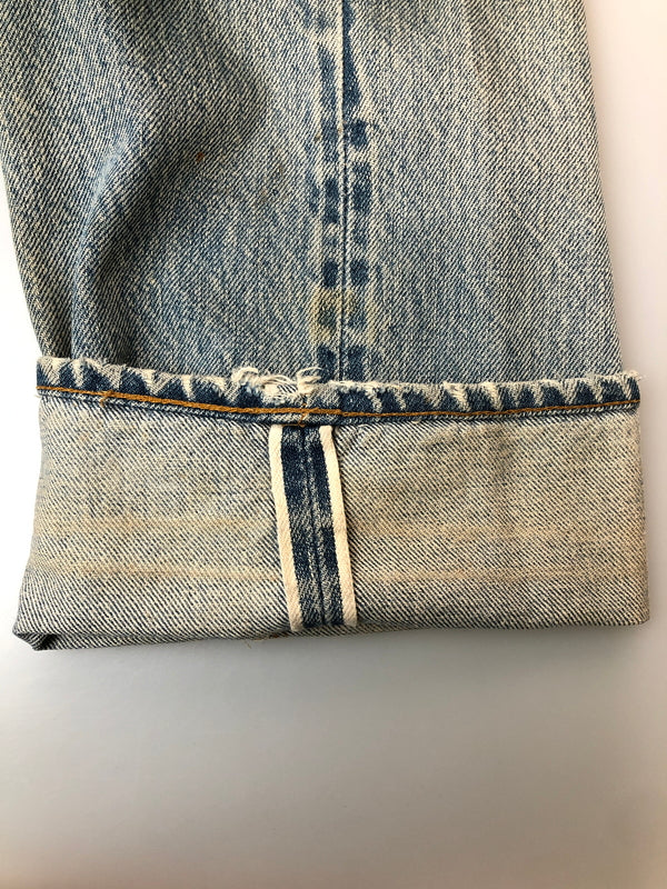 【ジャンク品】【メンズ】 LEVI'S リーバイス 66後期 501 DENIM PANT リーバイス デニムパンツ ジーンズ メンズ ボトムス 157-260520-KS-04-min サイズ：W30 L34 カラー：ライトブルー 万代Net店