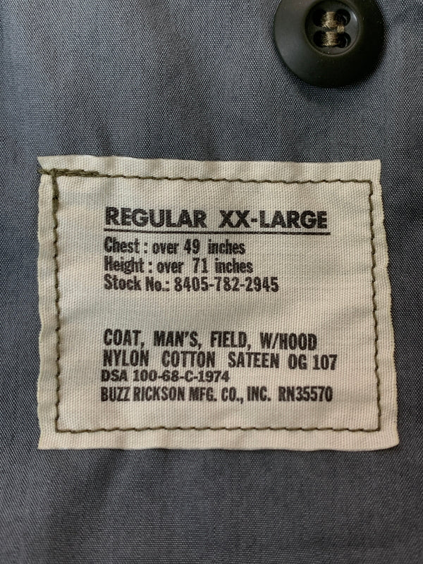 【中古品】【メンズ】 BUZZ RICKSON'S バズリクソンズ TYPE M-65 FIELD JACKET BR11702 フィールドジャケット アウター 145-260529-yn-16-min サイズ：XXL カラー：オリーブ 万代Net店