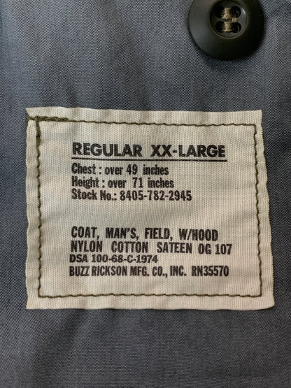 【中古品】【メンズ】 BUZZ RICKSON'S バズリクソンズ TYPE M-65 FIELD JACKET BR11702 フィールドジャケット アウター 145-260529-yn-16-min サイズ：XXL カラー：オリーブ 万代Net店
