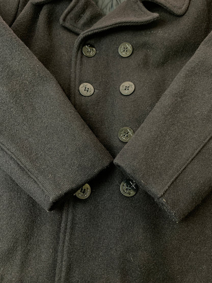 【中古品】【メンズ】 SCHOTT ショット 740N PEA COAT ピーコート アウター 145-260520-AS-37-min サイズ：48 カラー：ブラック 万代Net店