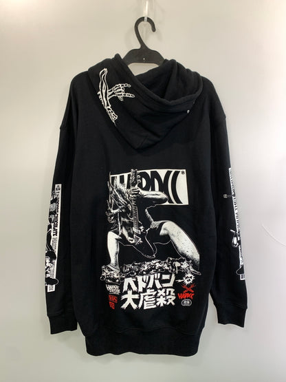 【中古品】【メンズ】 マキシマムザホルモン ヘドバン大虐殺 フルジップパーカー 147-260520-AS-35-min サイズ：XXL カラー：ブラック 万代Net店
