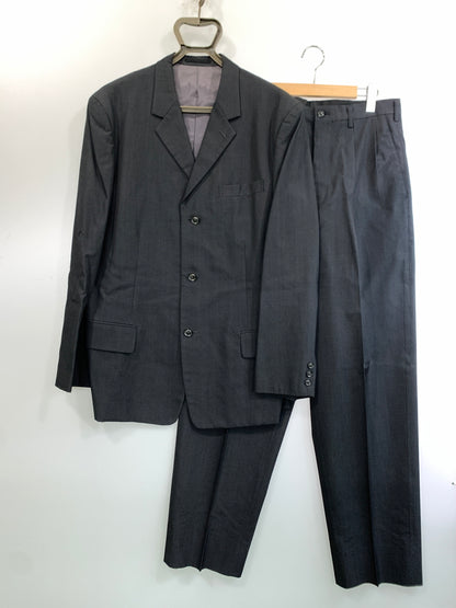 【中古品】【メンズ】 Y'S FOR MEN ワイズフォーメン 00's SETUP ウールギャバジン セットアップ ジャケット ボトムス 140-260529-yn-07-min サイズ：ジャケット4/パンツ3 カラー：ブラック 万代Net店