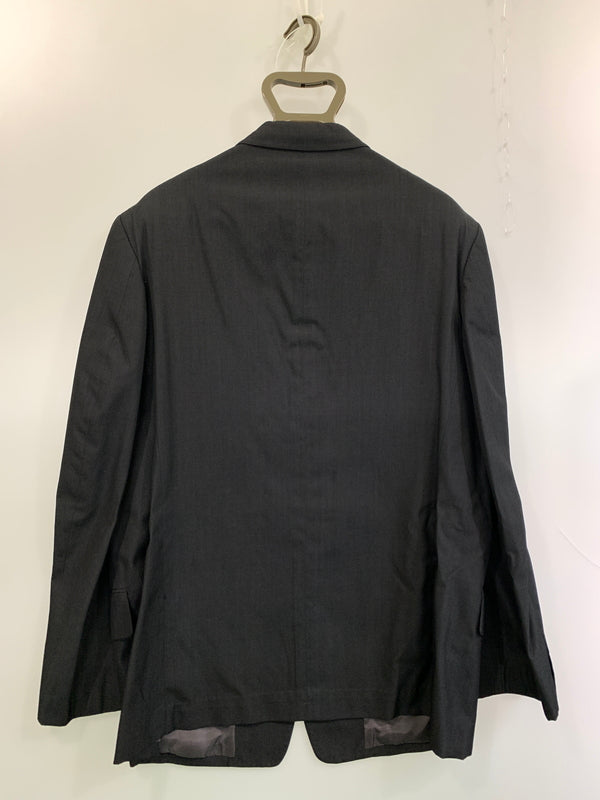【中古品】【メンズ】 Y'S FOR MEN ワイズフォーメン 00's SETUP ウールギャバジン セットアップ ジャケット ボトムス 140-260529-yn-07-min サイズ：ジャケット4/パンツ3 カラー：ブラック 万代Net店