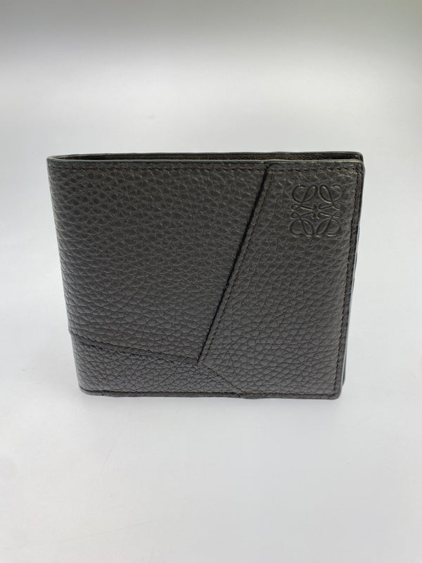 【中古品】【メンズ/レディース】 LOEWE ロエベ PUZZLE BI-FOLD WALLET パズル バイ フォールド 二つ折り財布 181-260611-yn-13-min カラー：ダークグレー 万代Net店