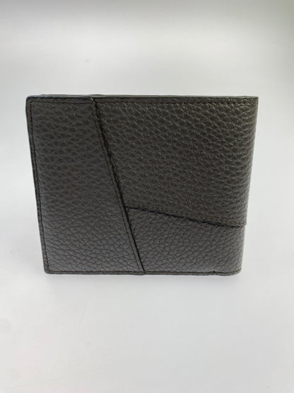 【中古品】【メンズ/レディース】 LOEWE ロエベ PUZZLE BI-FOLD WALLET パズル バイ フォールド 二つ折り財布 181-260611-yn-13-min カラー：ダークグレー 万代Net店