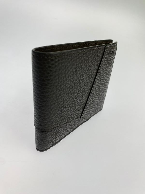 【中古品】【メンズ/レディース】 LOEWE ロエベ PUZZLE BI-FOLD WALLET パズル バイ フォールド 二つ折り財布 181-260611-yn-13-min カラー：ダークグレー 万代Net店