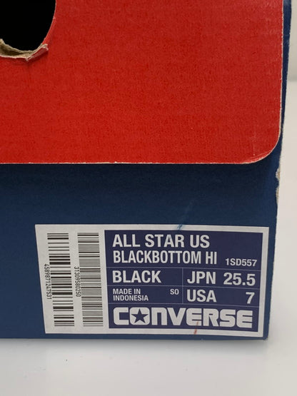 【中古品】【メンズ】 CONVERSE コンバース ALL STAR US BLACKBOTTOM HI 1SD557 オールスター ユーエス ブラックボトム ハイ スニーカー メンズ シューズ 靴 163-260521-em-63-min サイズ：25.5cm カラー：ブラック 万代Net店
