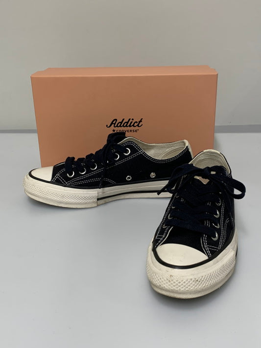【中古品】【メンズ】 CONVERSE コンバース CHUCK TAYLOR CANVAS OX 1AD661 チャックテイラー キャンバス オックス スニーカー メンズ シューズ 靴 163-260521-em-62-min サイズ：25.0cm カラー：ブラック 万代Net店