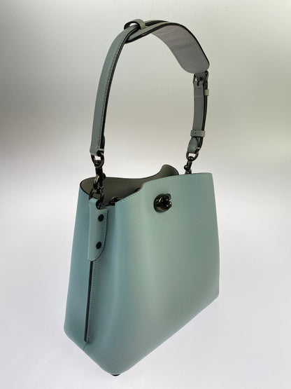 【中古美品】【メンズ】 COACH コーチ WILLOW BUCKET C3766 ウィロウ バケット ショルダーバッグ 180-260530-KS-13-min カラー：ライトブルー 万代Net店