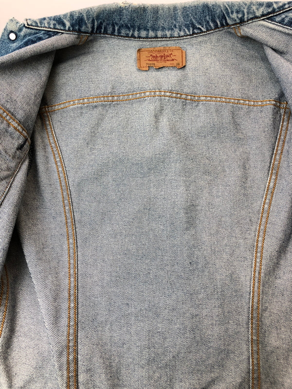【中古品】【メンズ】 LEVI'S リーバイス 4TH TYPE DENIM JACKET 70505 フォースタイプ デニムジャケット メンズ アウター 146-260520-KS-06-min サイズ：36 カラー：ブルー 万代Net店