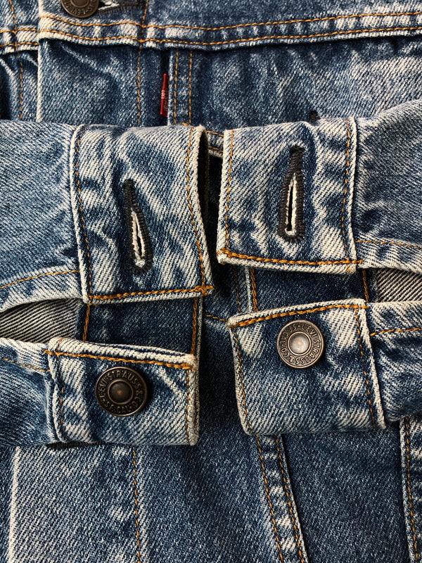 【中古品】【メンズ】 LEVI'S リーバイス 4TH TYPE DENIM JACKET 70505 フォースタイプ デニムジャケット メンズ アウター 146-260520-KS-06-min サイズ：36 カラー：ブルー 万代Net店