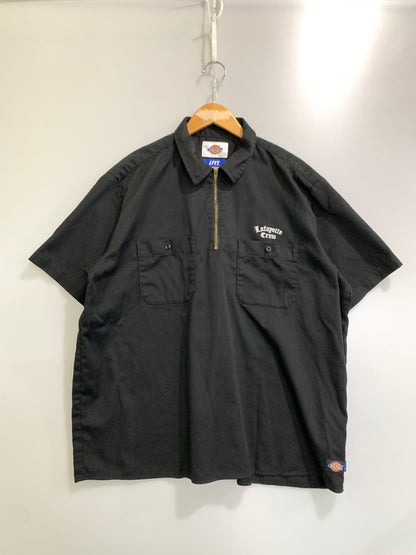 【中古品】【メンズ】 LAFAYETTE ×DICKIES ラファイエット ディッキーズ HALF ZIP WORK SHIRT ハーフジップ ワークシャツ メンズ トップス 142-260520-KS-36-min サイズ：L カラー：ブラック 万代Net店