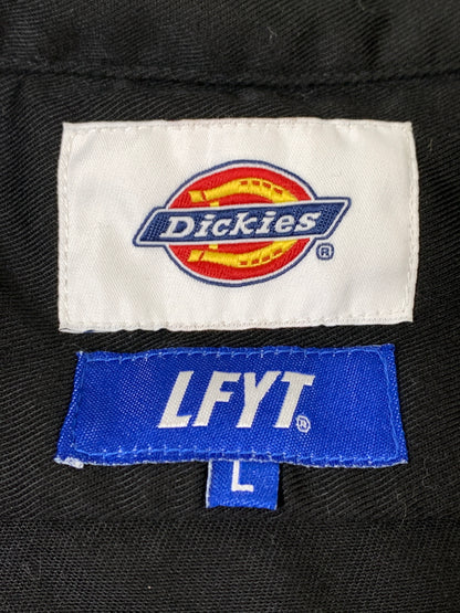 【中古品】【メンズ】 LAFAYETTE ×DICKIES ラファイエット ディッキーズ HALF ZIP WORK SHIRT ハーフジップ ワークシャツ メンズ トップス 142-260520-KS-36-min サイズ：L カラー：ブラック 万代Net店