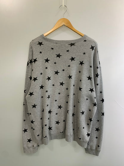 【中古品】【メンズ】 CALEE キャリー ALLOVER STAR PATTERN LS SWEATSHIRT CL-22AW005SP オールオーバースターパターン スウェットシャツ クルーネック 星総柄 142-260610-kt-18-min サイズ：XL カラー：グレー 万代Net店