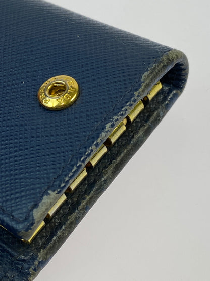 【現状渡し品】【メンズ/レディース】 PRADA プラダ 1PG222 6連キーケース 181-260713-KS-08-min カラー：ブルー 万代Net店