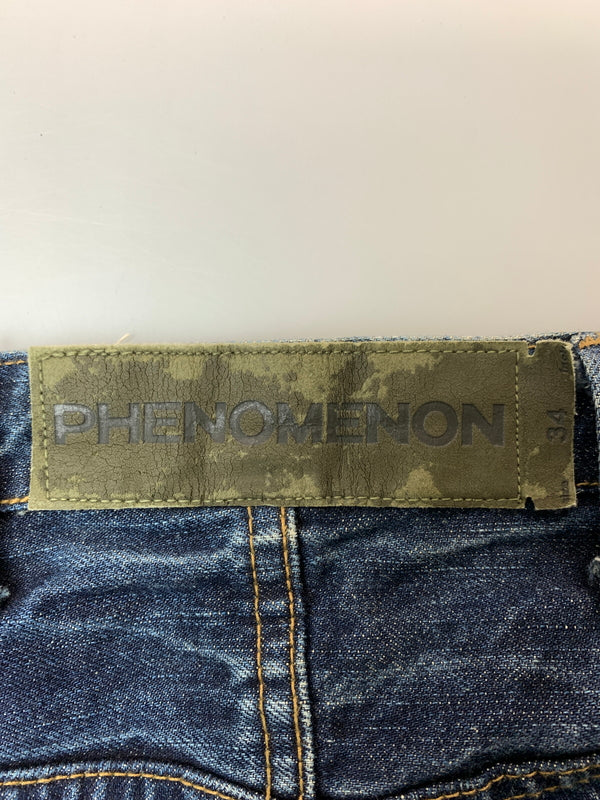【現状渡し品】【メンズ】 PHENOMENON フェノメノン DENIM PANTS ILLPTS-03 デニムパンツ ボトムス 151-260529-yn-22-min サイズ：34 カラー：インディゴ 万代Net店