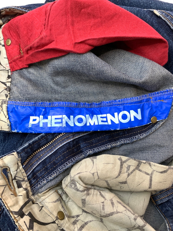 【現状渡し品】【メンズ】 PHENOMENON フェノメノン DENIM PANTS ILLPTS-03 デニムパンツ ボトムス 151-260529-yn-22-min サイズ：34 カラー：インディゴ 万代Net店