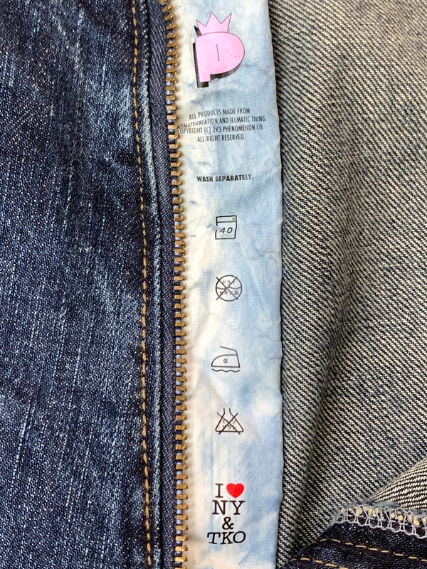 【現状渡し品】【メンズ】 PHENOMENON フェノメノン DENIM PANTS ILLPTS-03 デニムパンツ ボトムス 151-260529-yn-22-min サイズ：34 カラー：インディゴ 万代Net店
