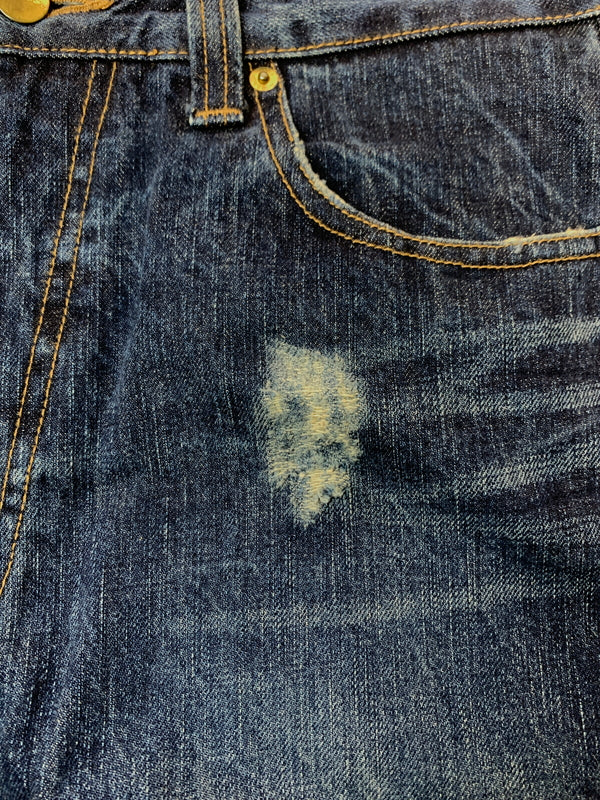 【現状渡し品】【メンズ】 PHENOMENON フェノメノン DENIM PANTS ILLPTS-03 デニムパンツ ボトムス 151-260529-yn-22-min サイズ：34 カラー：インディゴ 万代Net店