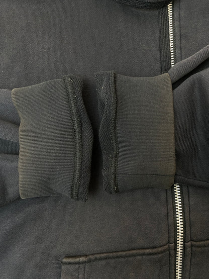 【中古品】【メンズ】 STUSSY ステューシー 00S ZIP HOODIE 00年代 ジップ フーディ ジップアップ パーカー メンズ トップス 142-260615-em-30-min サイズ：M カラー：ブラック 万代Net店