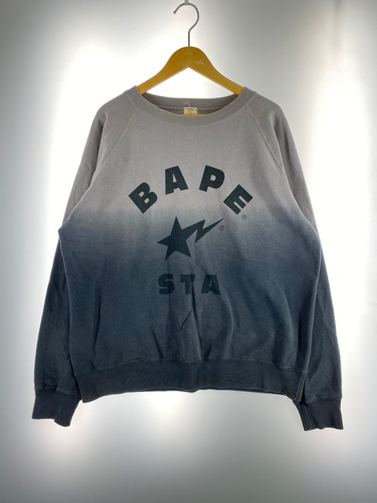 【中古品】【メンズ】 A BATHING APE ア ベイシング エイプ 90-00's BAPE STA SWEATSHIRT スウェットシャツ トレーナー トップス 142-260527-yn-26-min サイズ：L カラー：グレー系 万代Net店