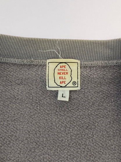 【中古品】【メンズ】 A BATHING APE ア ベイシング エイプ 90-00's BAPE STA SWEATSHIRT スウェットシャツ トレーナー トップス 142-260527-yn-26-min サイズ：L カラー：グレー系 万代Net店