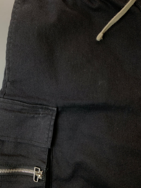 【中古品】【メンズ】 DANKE SCHON ダンケシェーン CARGO PANTS スリムカーゴパンツ ボトムス 153-260529-yn-23-min サイズ：M カラー：ブラック 万代Net店
