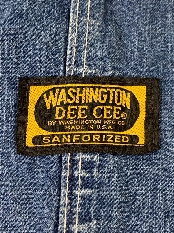 【中古品】【メンズ】 WASHINGTON DEE CEE ワシントンディーシー 60-70S OVERALL デニム オーバーオール 157-260615-kt-21-min サイズ：サイズ不明 カラー：ブルー 万代Net店