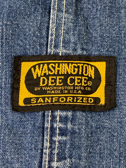 【中古品】【メンズ】 WASHINGTON DEE CEE ワシントンディーシー 60-70S OVERALL デニム オーバーオール 157-260615-kt-21-min サイズ：サイズ不明 カラー：ブルー 万代Net店