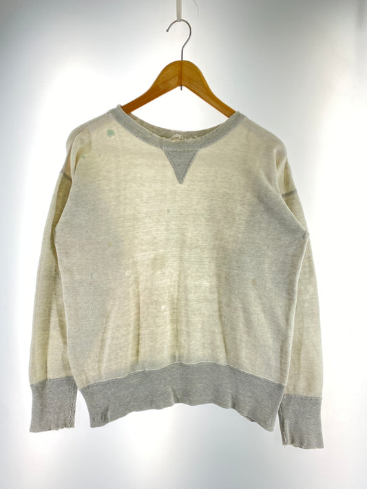 【現状渡し品】【メンズ】 UNKNOWN VINTAGE 50's TWO-TONE SWEATSHIRT ヴィンテージ 50年代 ツートーン スウェットシャツ トップス 146-260527-yn-32-min カラー：ライトグレー 万代Net店