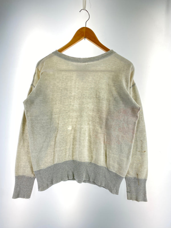 【現状渡し品】【メンズ】 UNKNOWN VINTAGE 50's TWO-TONE SWEATSHIRT ヴィンテージ 50年代 ツートーン スウェットシャツ トップス 146-260527-yn-32-min カラー：ライトグレー 万代Net店