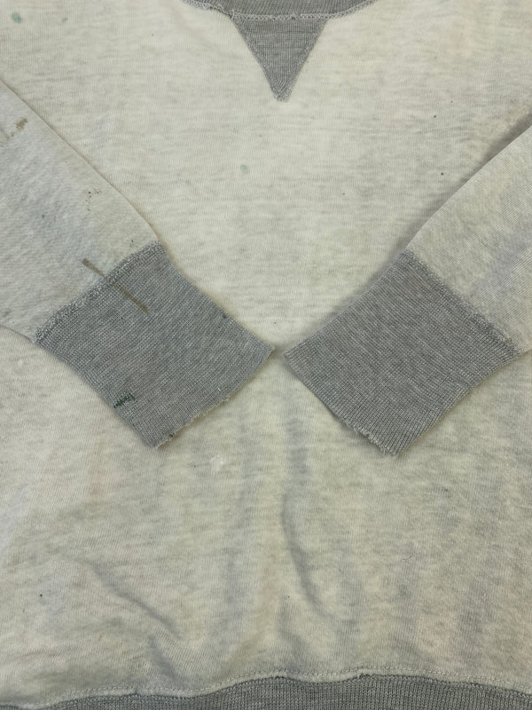 【現状渡し品】【メンズ】 UNKNOWN VINTAGE 50's TWO-TONE SWEATSHIRT ヴィンテージ 50年代 ツートーン スウェットシャツ トップス 146-260527-yn-32-min カラー：ライトグレー 万代Net店