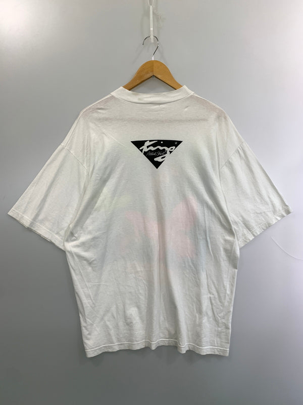 【現状渡し品】【メンズ】 KING ART SHIRT キング アーティスト シャツ 90's ART TEE 90年代 アートTシャツ 半袖Tシャツ トップス 146-260529-yn-35-min サイズ：L カラー：ホワイト 万代Net店