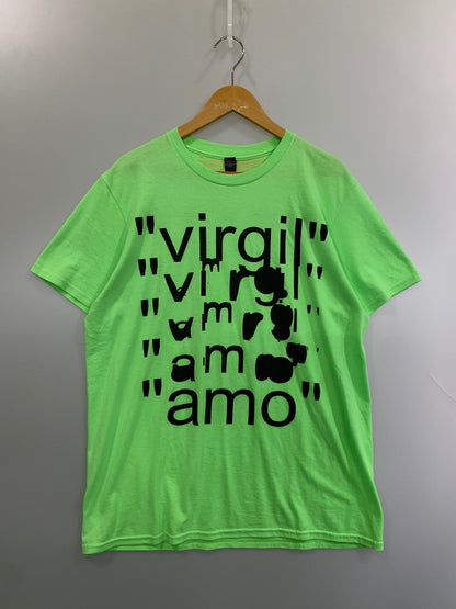 【現状渡し品】【メンズ】 VIRGILABLOH ヴァージル アブロー x MCA FIGUREOFSPEECH AMO TEE ショートスリーブTシャツ 半袖Tシャツ トップス 142-260529-yn-36-min サイズ：L カラー：蛍光グリーン 万代Net店