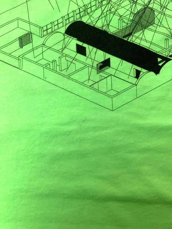 【現状渡し品】【メンズ】 VIRGILABLOH ヴァージル アブロー x MCA FIGUREOFSPEECH AMO TEE ショートスリーブTシャツ 半袖Tシャツ トップス 142-260529-yn-36-min サイズ：L カラー：蛍光グリーン 万代Net店