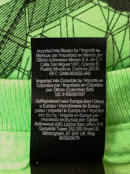 【現状渡し品】【メンズ】 VIRGILABLOH ヴァージル アブロー x MCA FIGUREOFSPEECH AMO TEE ショートスリーブTシャツ 半袖Tシャツ トップス 142-260529-yn-36-min サイズ：L カラー：蛍光グリーン 万代Net店