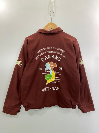 【中古品】【メンズ】 UN KNOWS アンノウン VIETNAM JACKET ベトナム ジャケット ベトジャン メンズ アウター 145-260615-em-29-min カラー：あずき色 万代Net店