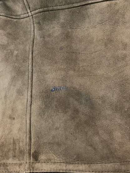 【現状渡し品】【メンズ】 YVES SAINT LAURENT POUR HOMME イヴ サンローラン プール オム ムートンコート アウター 141-260526-jt-16-min サイズ：105 カラー：ブラウン 万代Net店