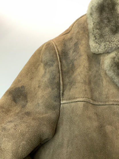 【現状渡し品】【メンズ】 YVES SAINT LAURENT POUR HOMME イヴ サンローラン プール オム ムートンコート アウター 141-260526-jt-16-min サイズ：105 カラー：ブラウン 万代Net店