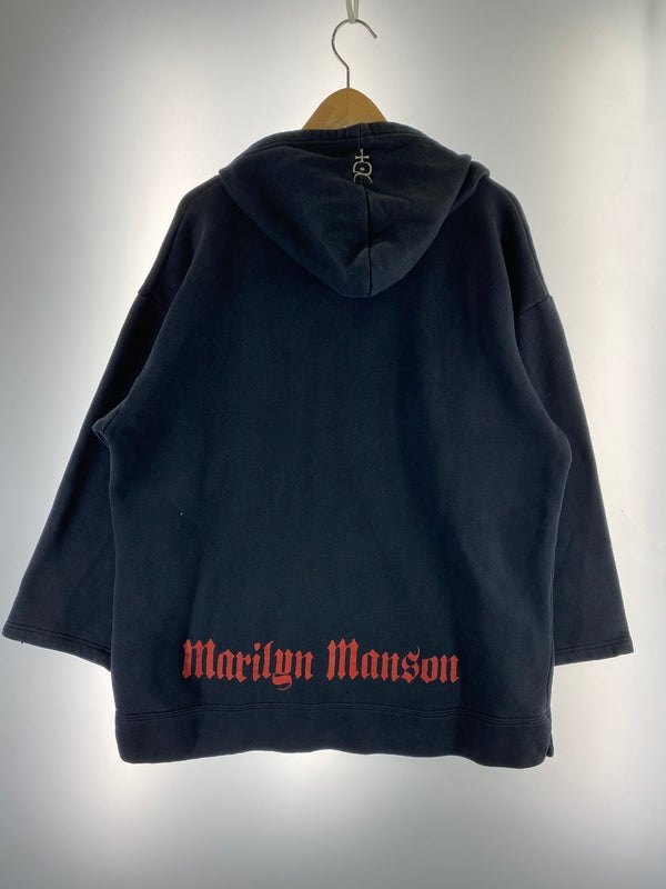 【中古品】【メンズ】 MARILYN MANSON マリリンマンソン GIANTタグ 00's HOODIE 2000年代 プルオーバーフーディー パーカー トップス 146-260529-yn-04-min サイズ：XL カラー：ブラック 万代Net店