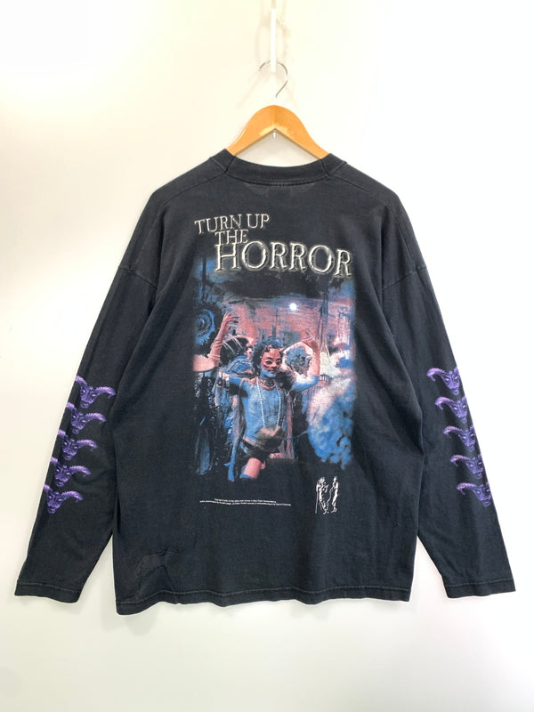 【中古品】【メンズ】 CRADLE OF FIFTH クレイドル オブ フィルス 00S TURN UP THE HORROR L S TEE ターン アップ ザ ホラー 長袖Tシャツ トップス 146-260526-jt-17-min サイズ：XL カラー：ブラック 万代Net店